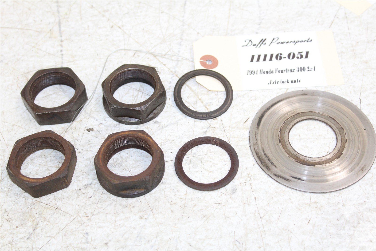 1994 Honda Fourtrax 300 2x4 Rear Axle Lock Nuts 11116