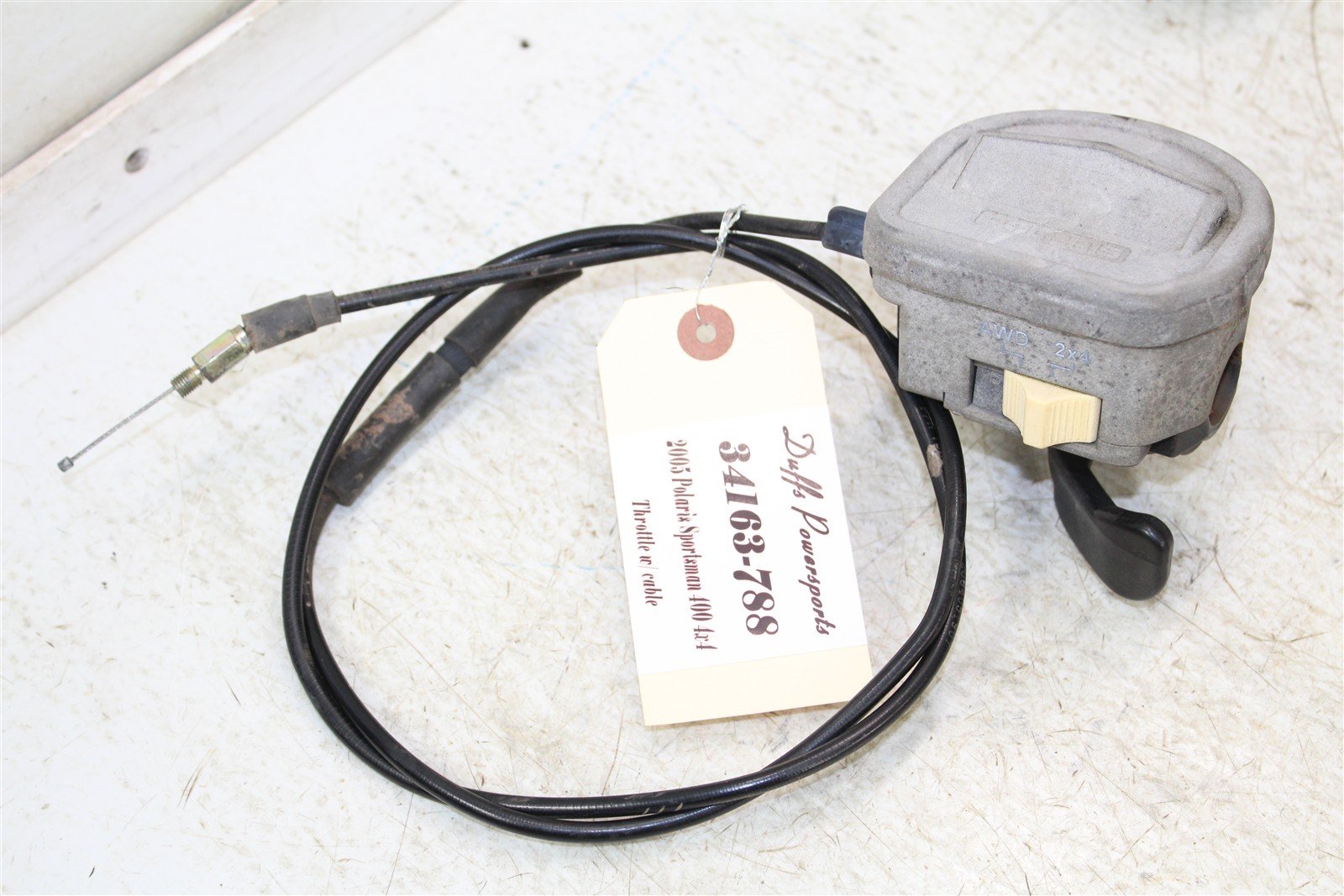 2005 Polaris Sportsman 400 4x4 Throttle Lever Housing w/ Cable 34163