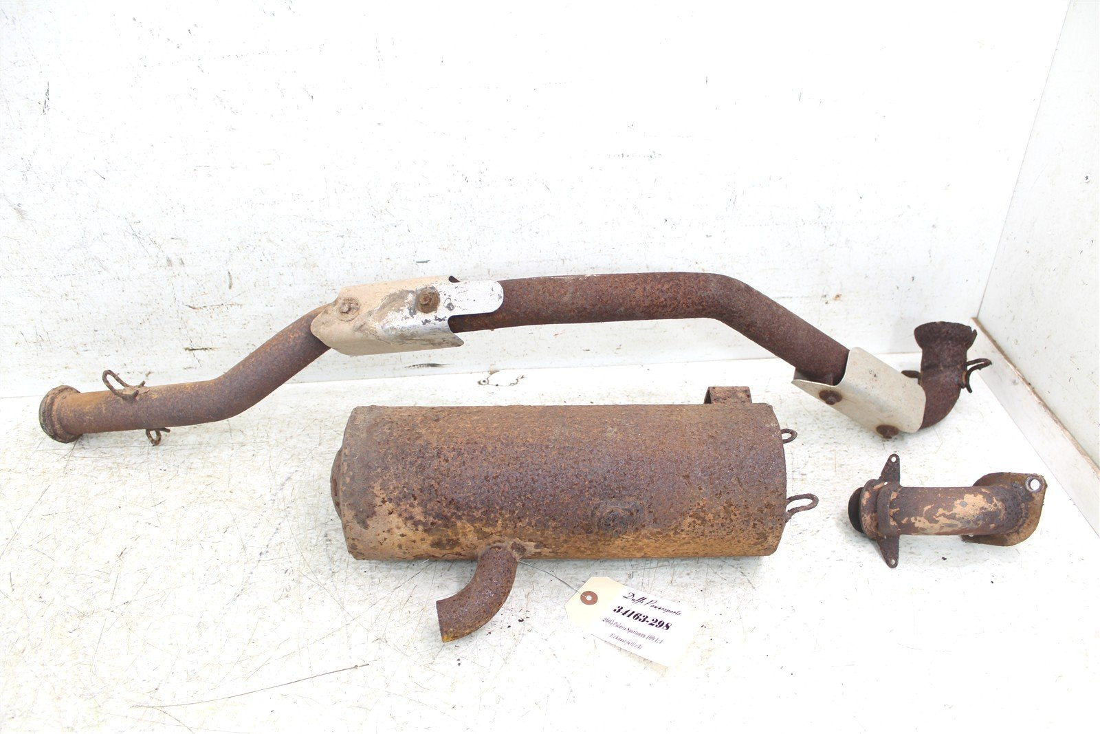 2005 Polaris Sportsman 400 4x4 Exhaust Head Pipe Silencer Muffler 34163