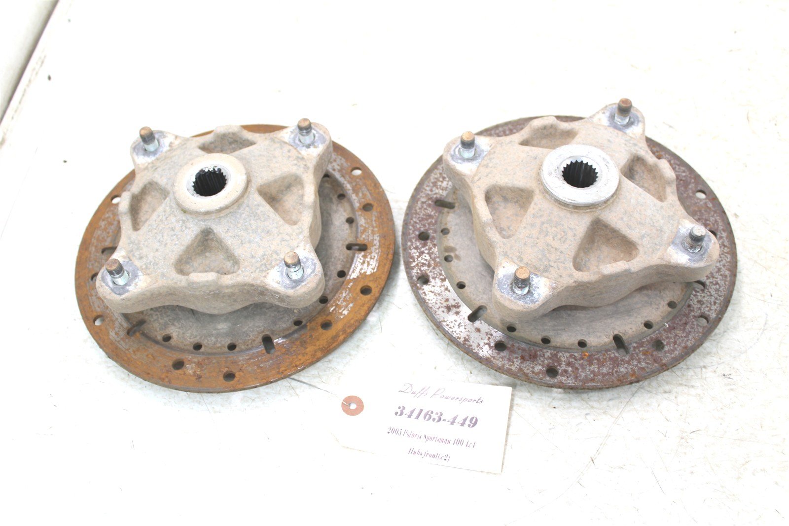2005 Polaris Sportsman 400 4x4 Front Hubs Brake Rotors 34163