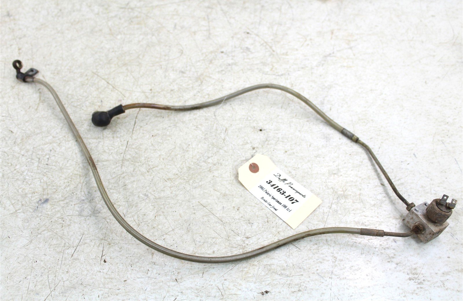 2005 Polaris Sportsman 400 4x4 Front Brake Hose Line Upper & Lower Right 34163