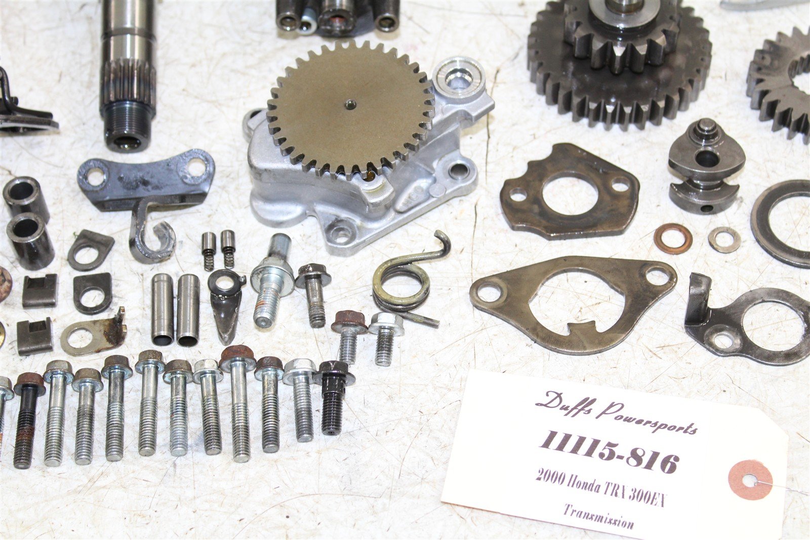 2000 Honda TRX 300EX Transmission Gears Shift Shaft Forks Drum 11115
