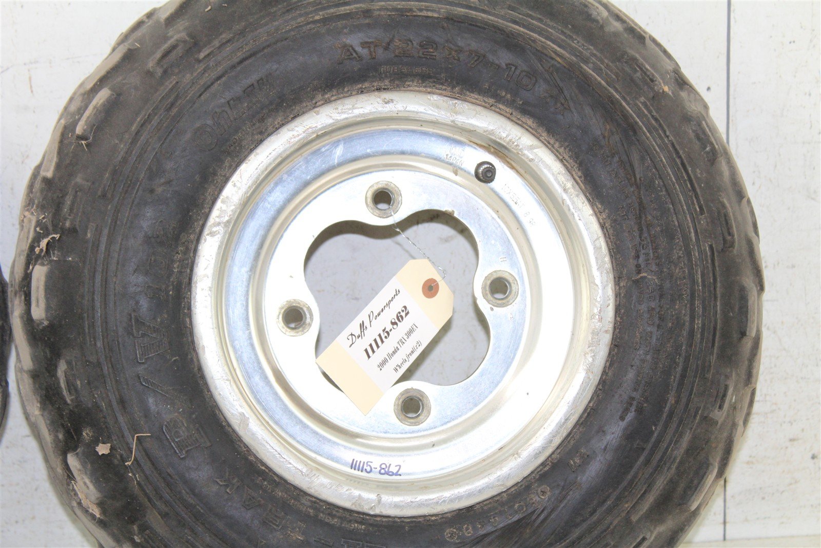 2000 Honda TRX 300EX Front Wheel Set Rims 11115