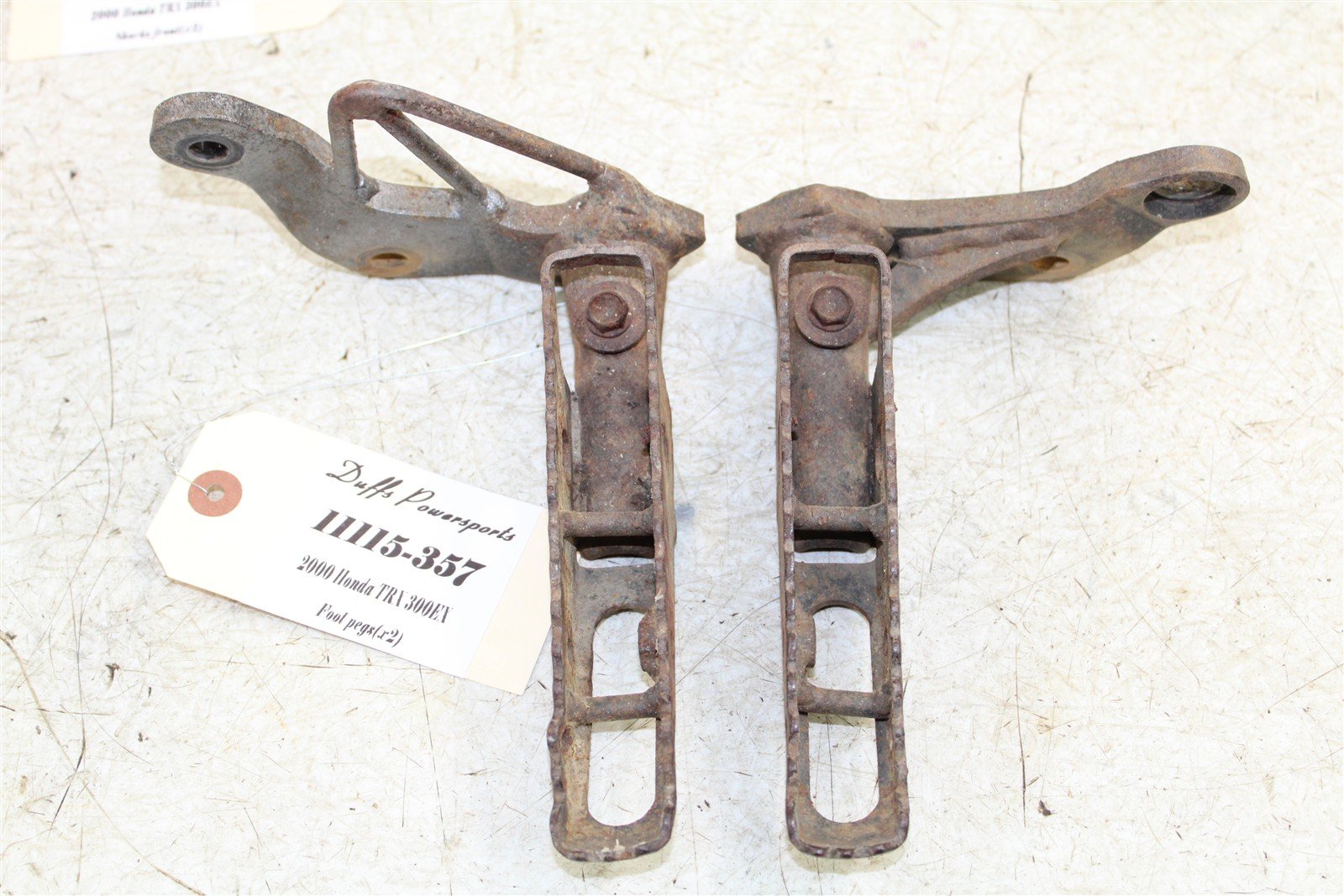2000 Honda TRX 300EX Foot Pegs Rests Set Left Right 11115