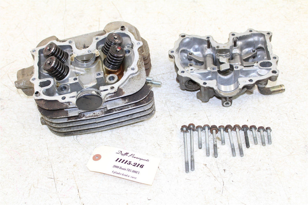 2000 Honda TRX 300EX Cylinder Head Valve Cover Intake Exhaust 11115