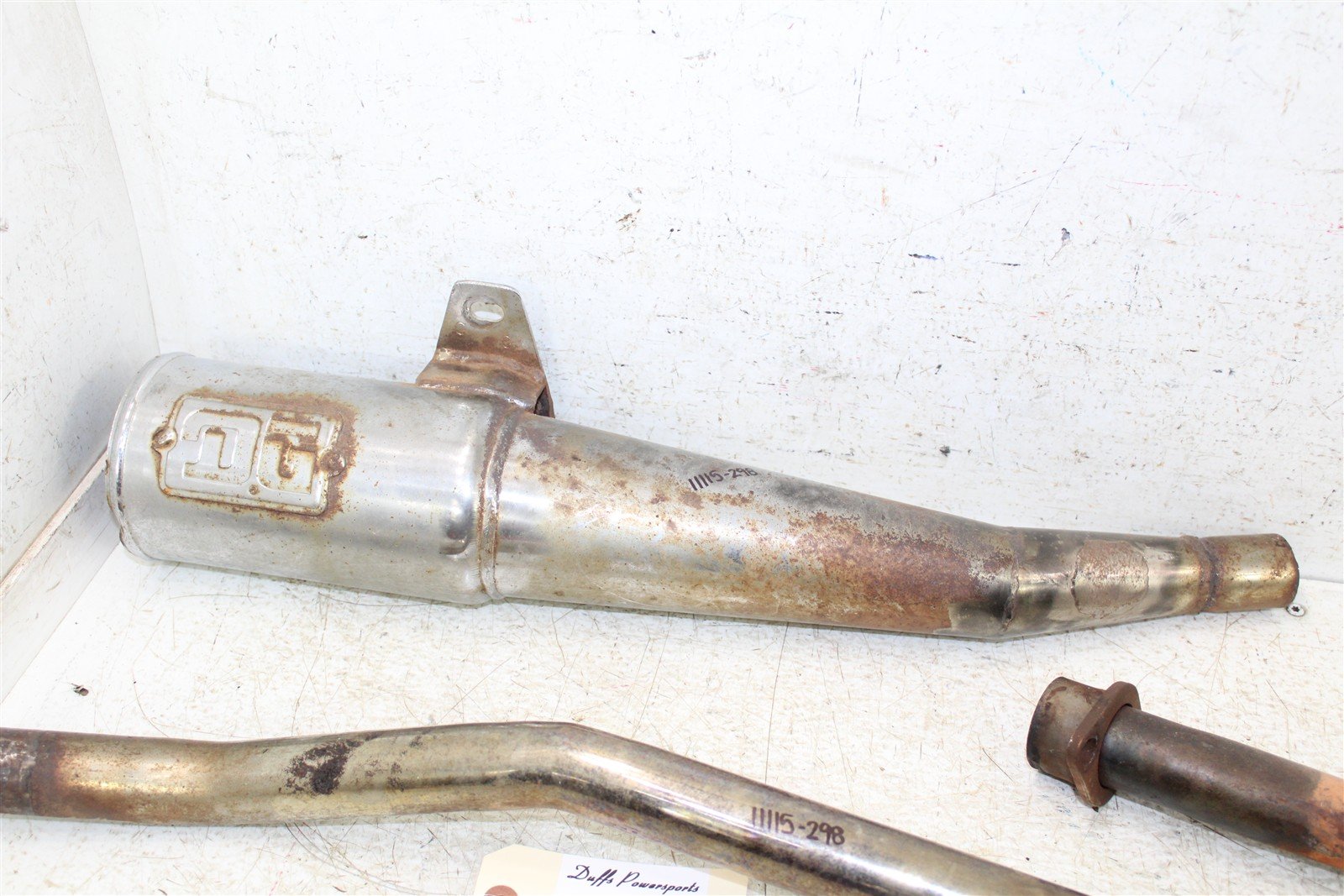 2000 Honda TRX 300EX DG Exhaust Head Pipe Silencer Muffler 11115