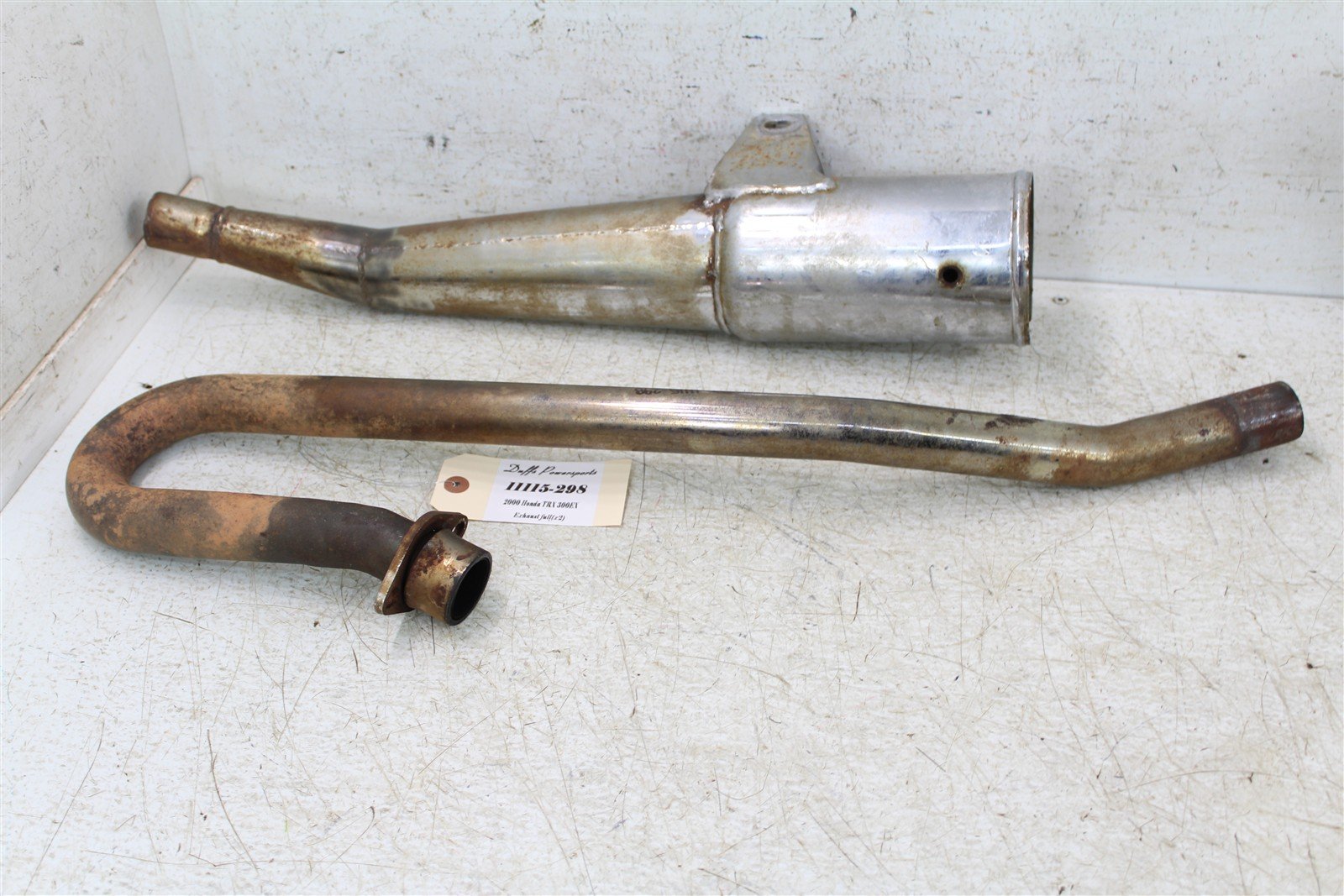 2000 Honda TRX 300EX DG Exhaust Head Pipe Silencer Muffler 11115