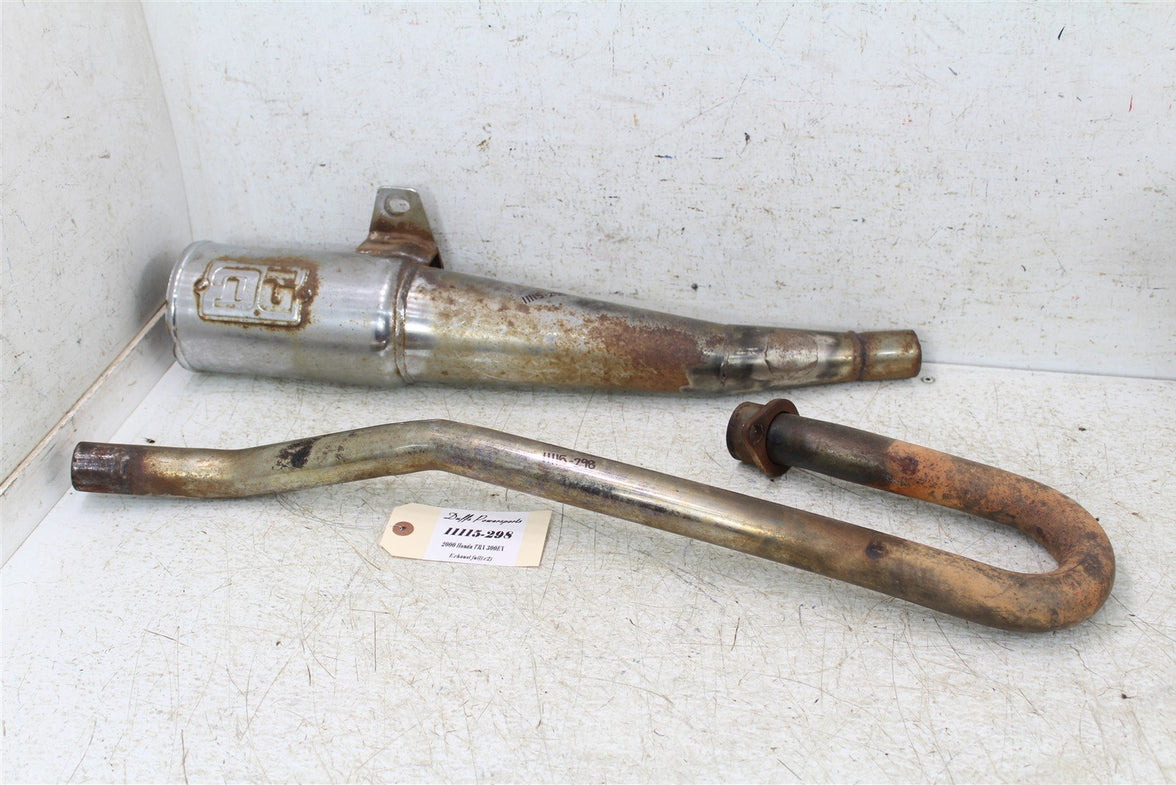 2000 Honda TRX 300EX DG Exhaust Head Pipe Silencer Muffler 11115