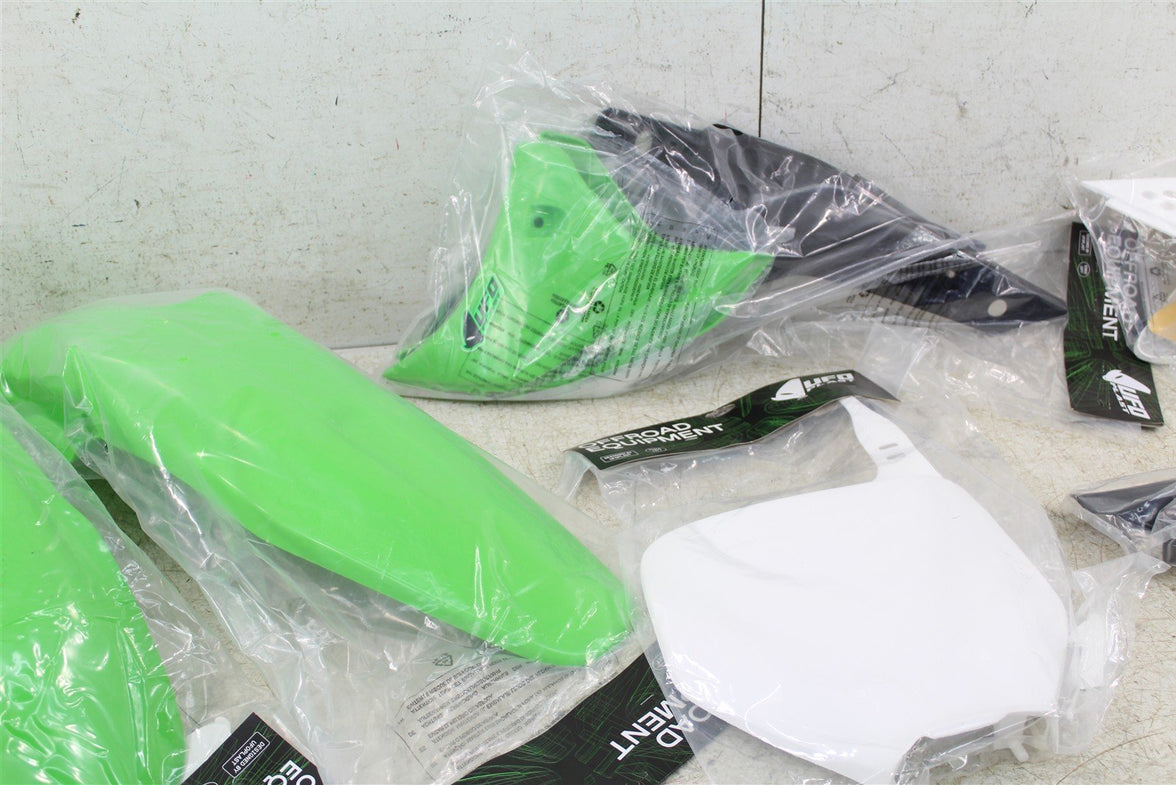 2006 Kawasaki KX 250F UFO Plastics Fender Set Kit Rear Front Number Plates 105H