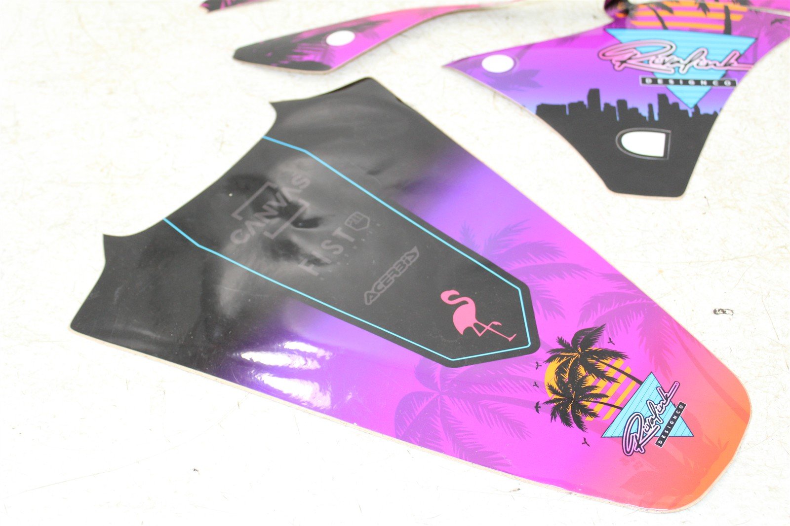 2012 Kawasaki KX 250F Rival Ink Full Miami Vice Graphics Kit 104H
