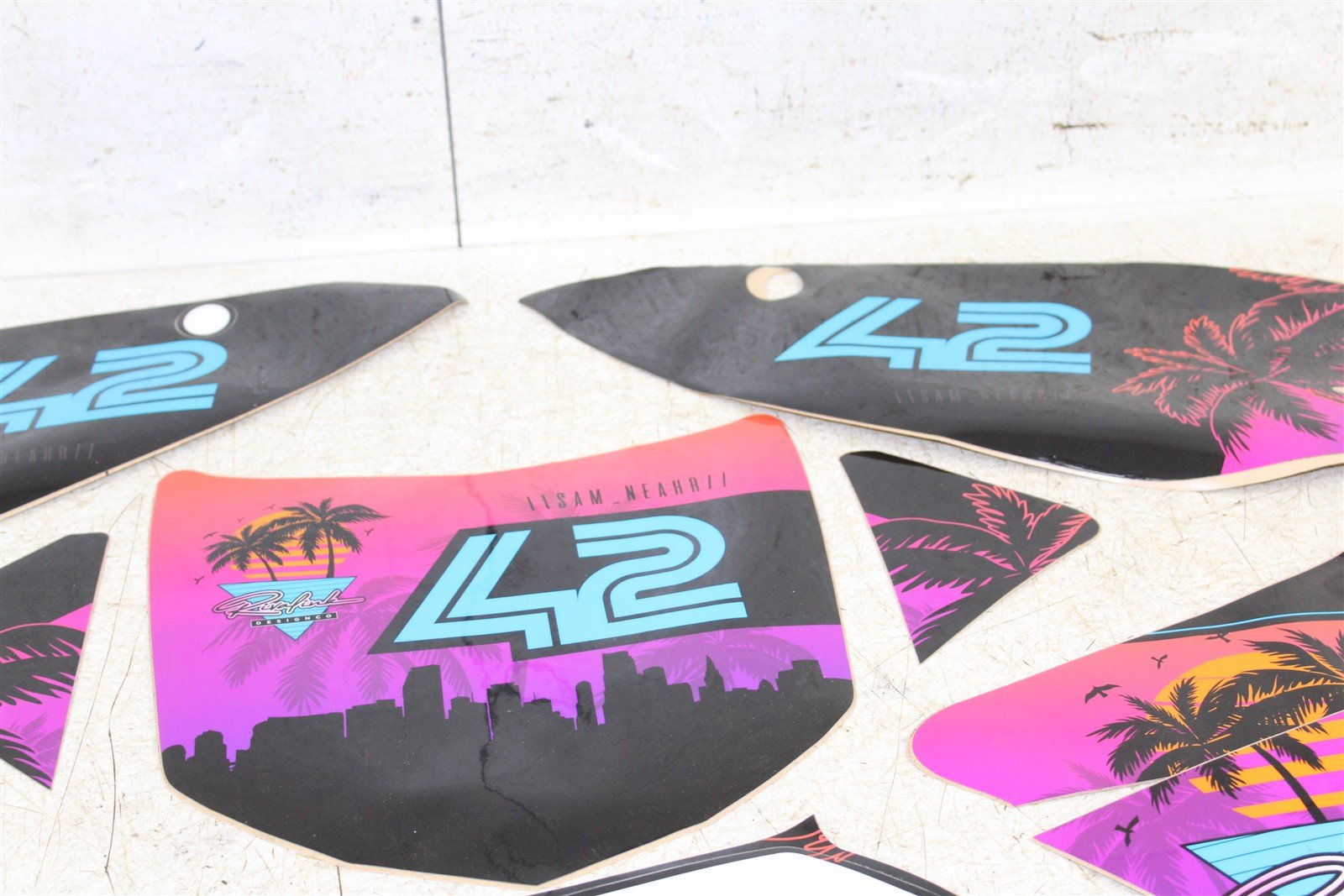2012 Kawasaki KX 250F Rival Ink Full Miami Vice Graphics Kit 104H