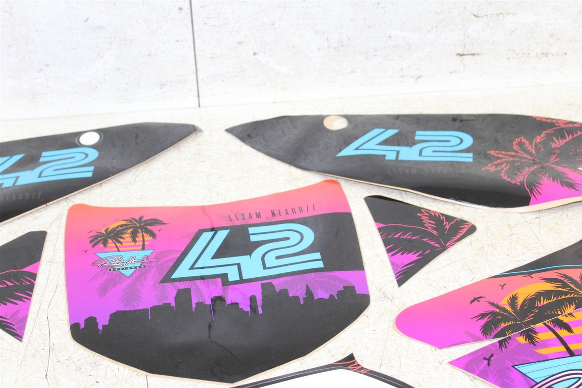 2012 Kawasaki KX 250F Rival Ink Full Miami Vice Graphics Kit 104H