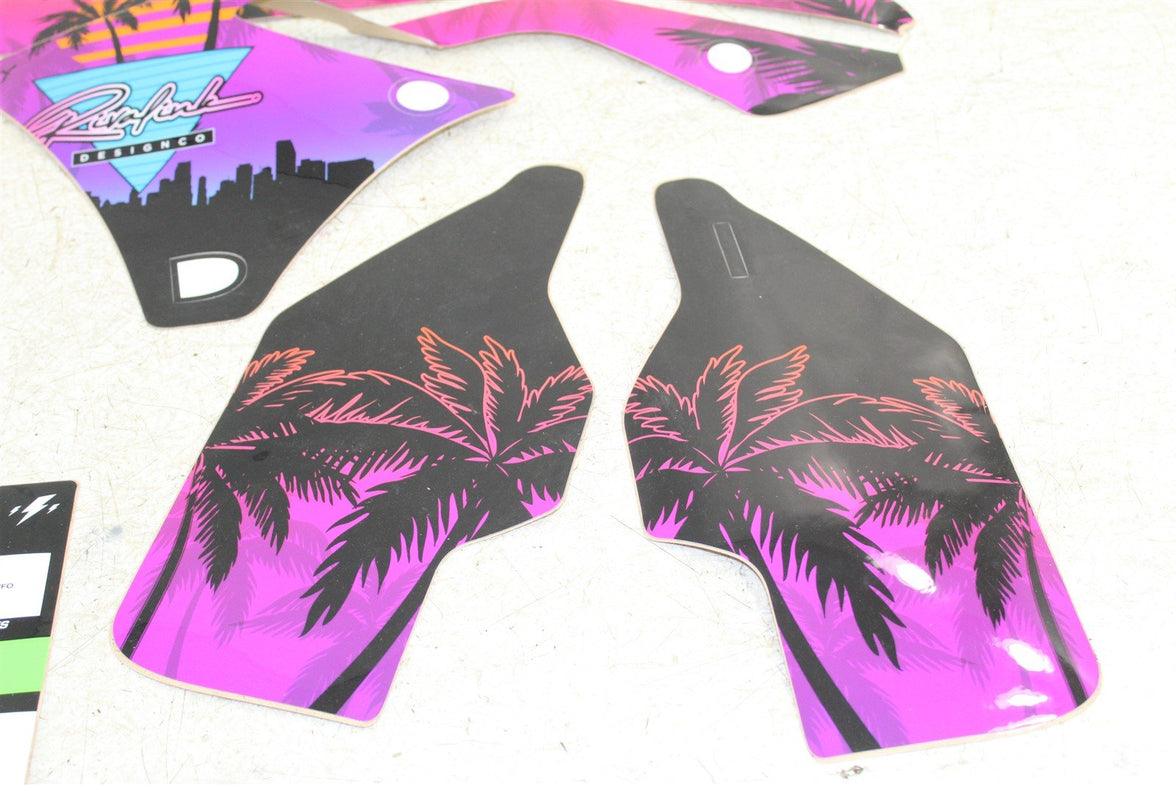 2012 Kawasaki KX 250F Rival Ink Full Miami Vice Graphics Kit 104H