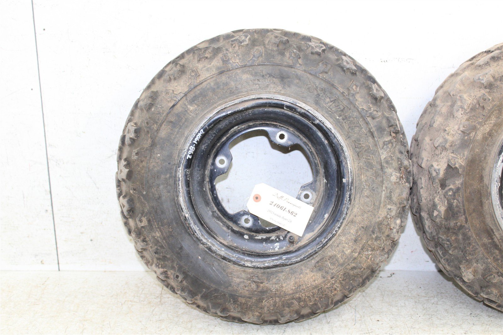 2002 Kawasaki Mojave 250 Front Wheel Set Rims 24061