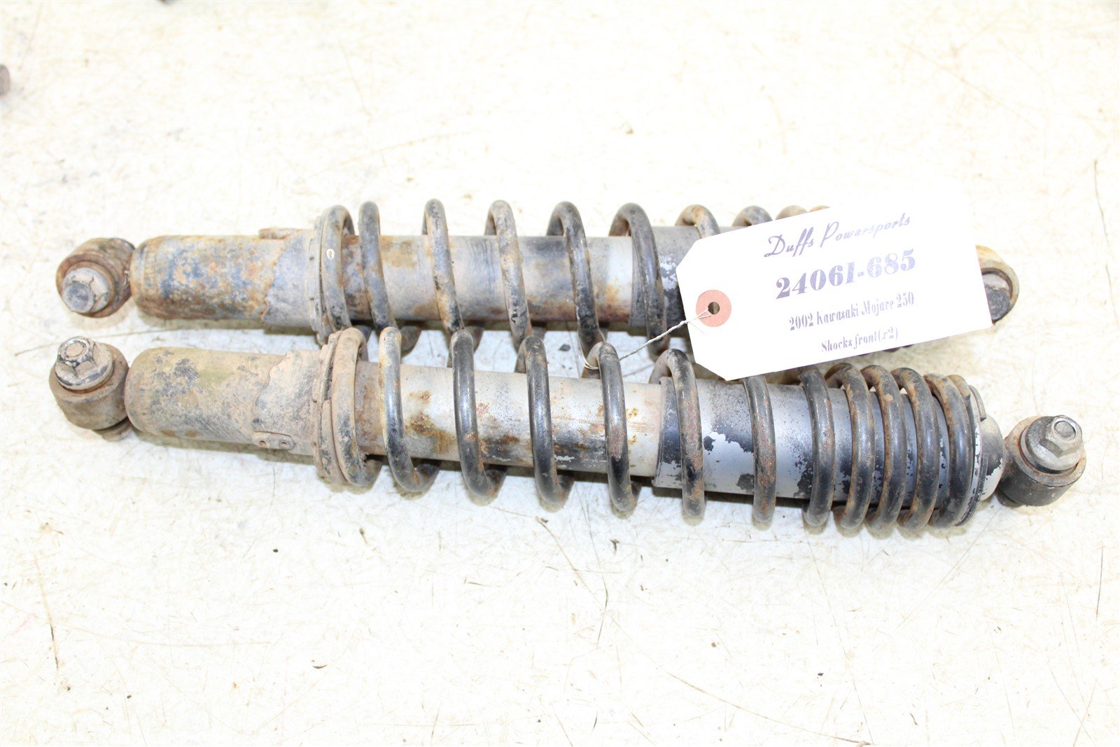 2002 Kawasaki Mojave 250 Front Shocks Spring Absorber Left Right 24061