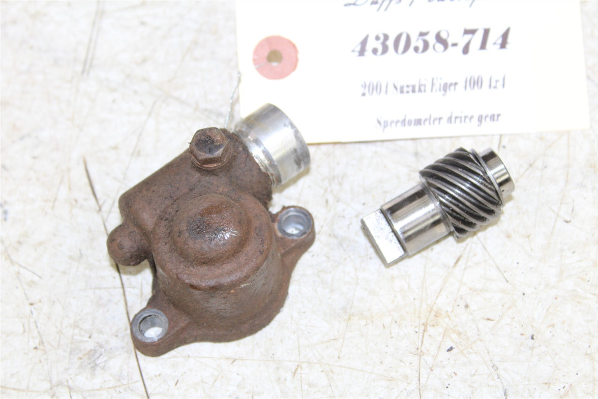 2004 Suzuki Eiger 400 4x4 Speedometer Worm Gear Housing 43058