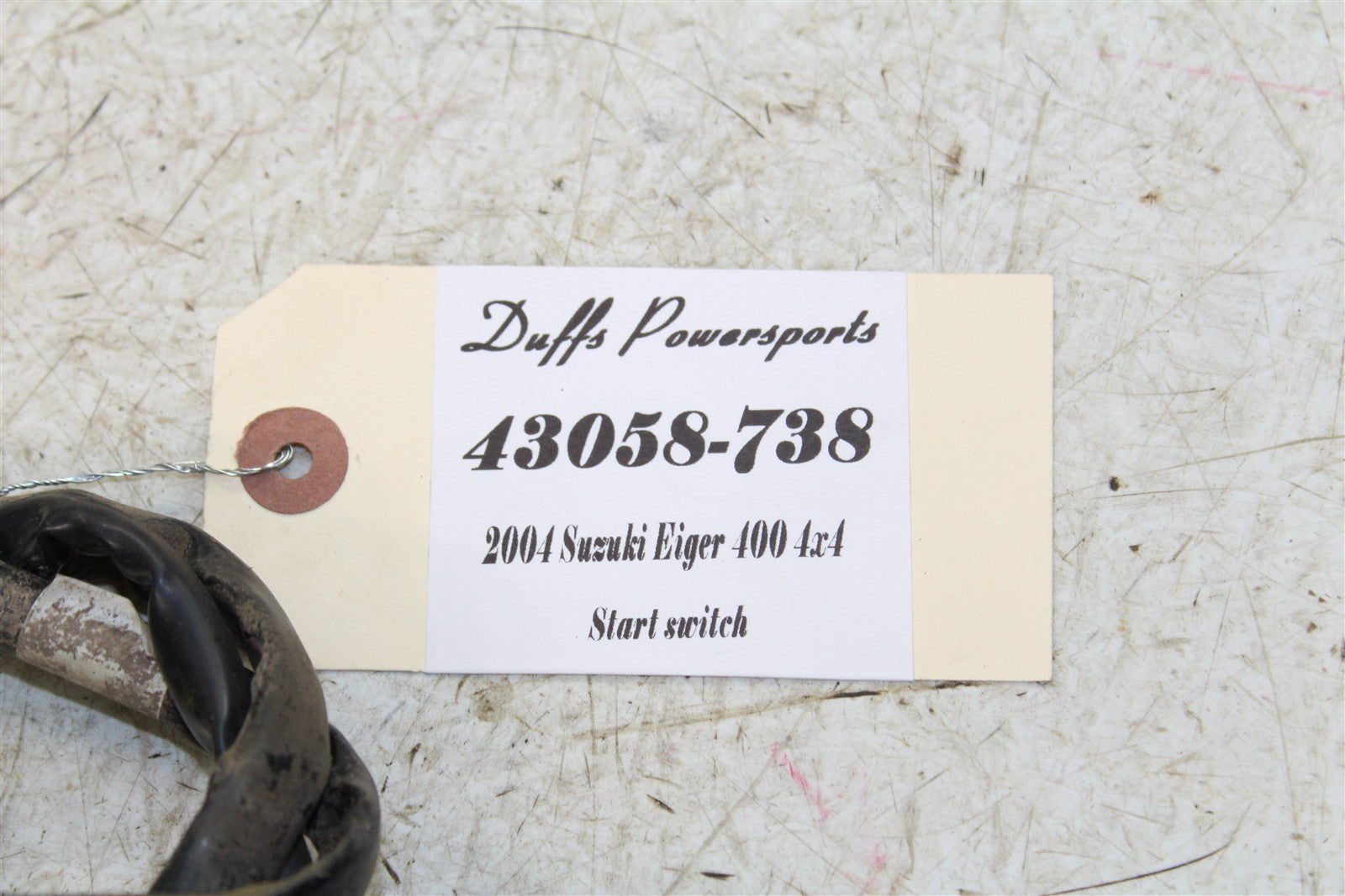 2004 Suzuki Eiger 400 4x4 Start Button Kill Switch On Off 43058
