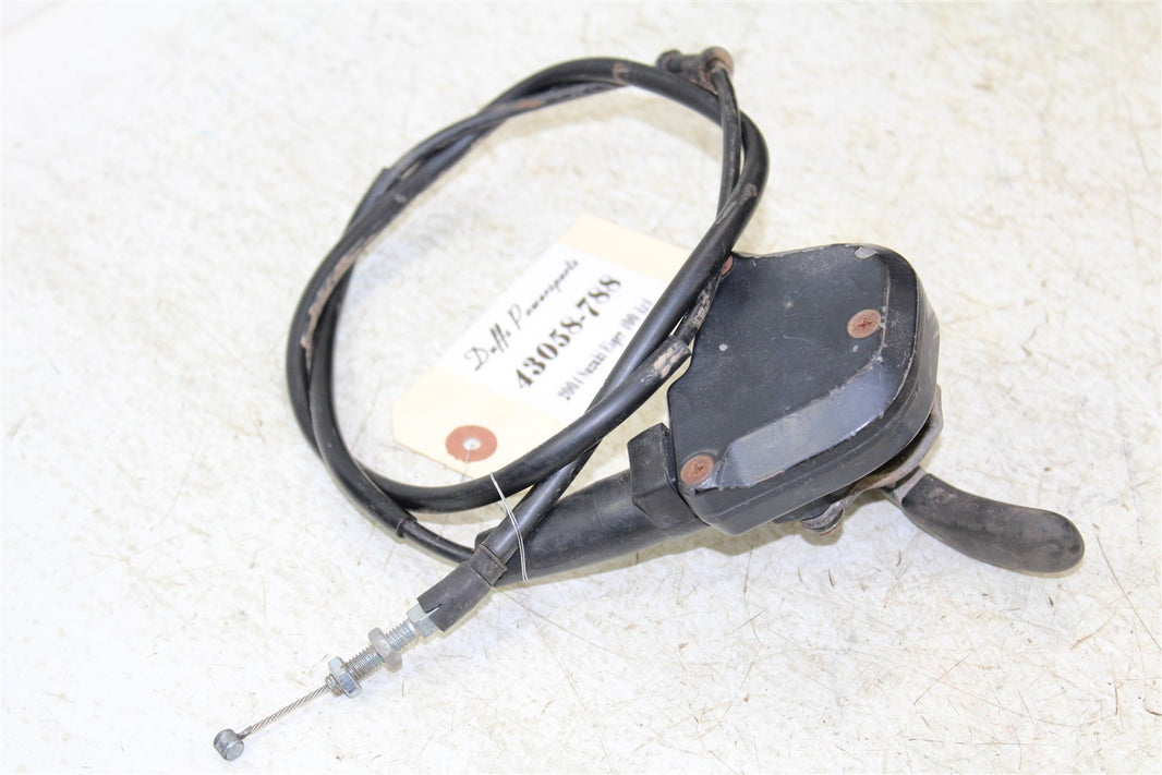 2004 Suzuki Eiger 400 4x4 Throttle Lever Housing w/ Cable 43058