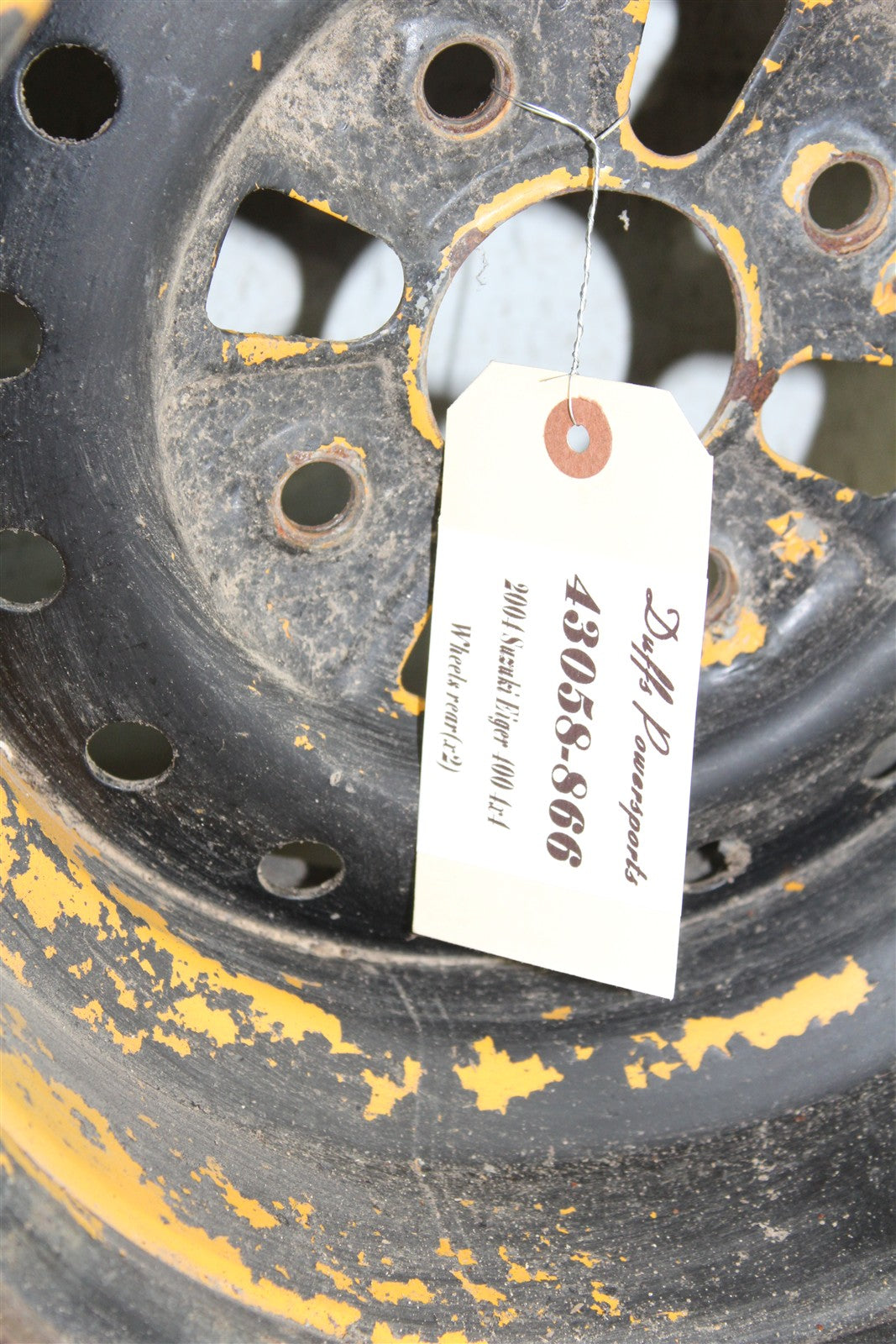 2004 Suzuki Eiger 400 4x4 Rear Wheel Set Rims 43058