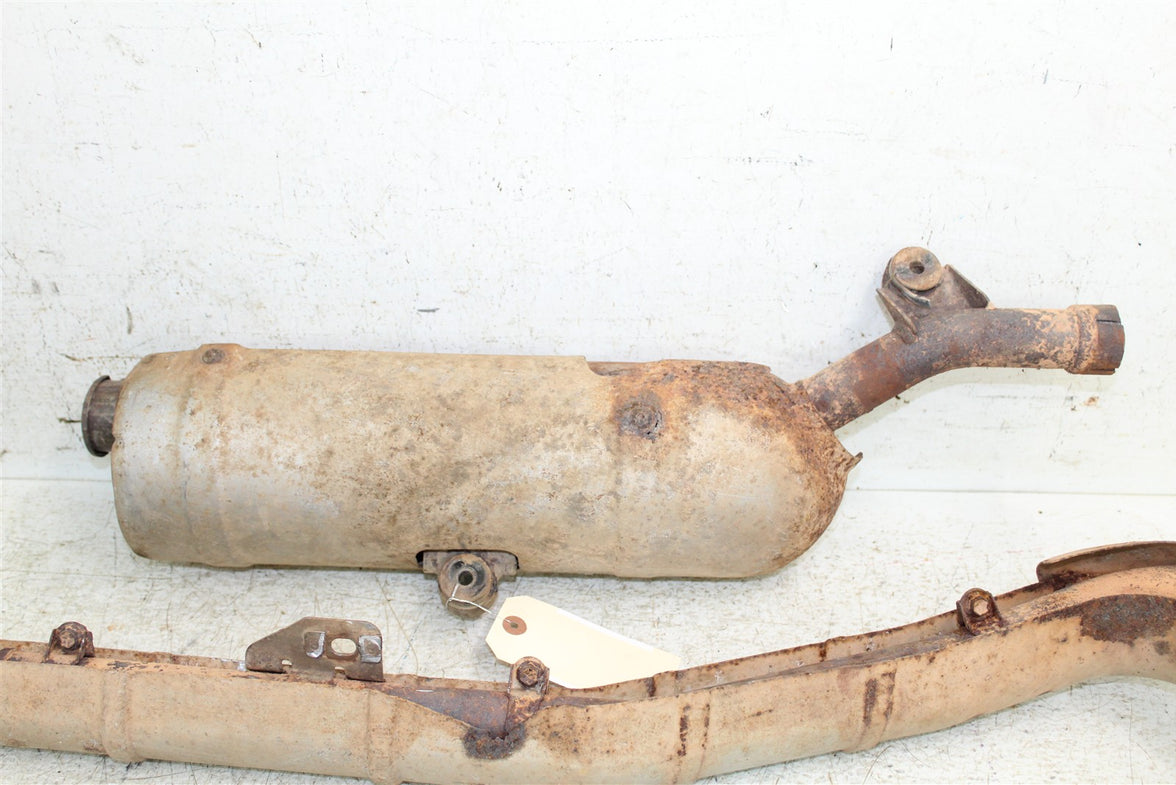 2004 Suzuki Eiger 400 4x4 Exhaust Head Pipe Silencer Muffler 43058