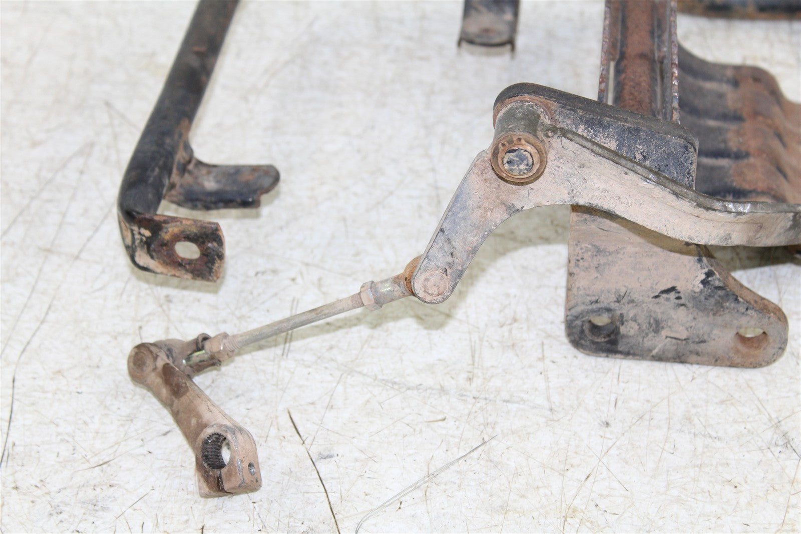 2004 Suzuki Eiger 400 4x4 Foot Pegs Rests Set Left w/ Shifter Right 43058