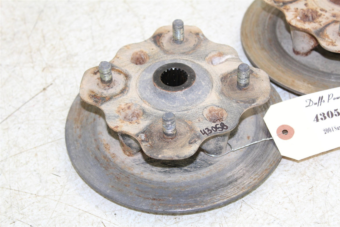 2004 Suzuki Eiger 400 4x4 Front Hubs Brake Rotors 43058