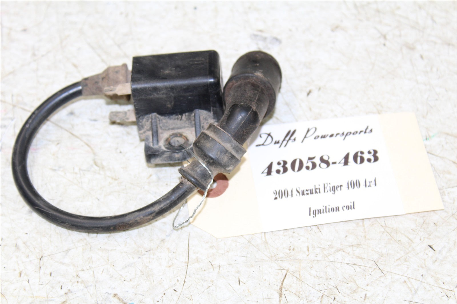 2004 Suzuki Eiger 400 4x4 Ignition Coil Wire Spark Plug Boot 43058