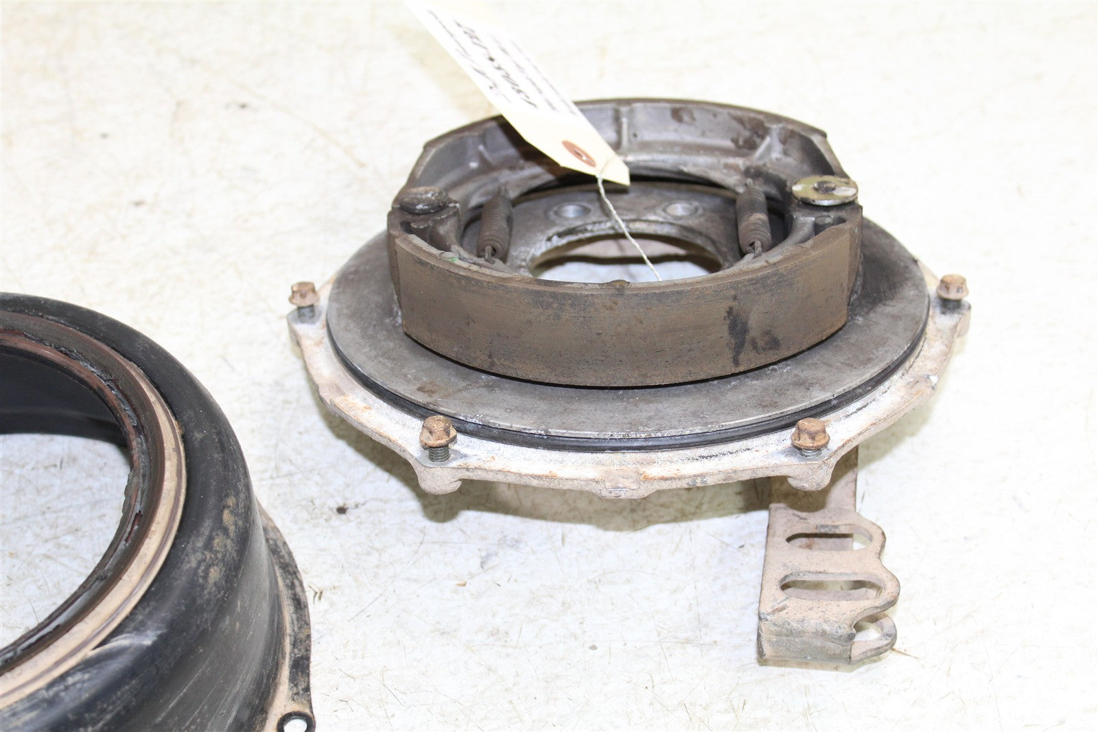 2004 Suzuki Eiger 400 4x4 Rear Brake Drum Backing Plate Panel Hub 43058