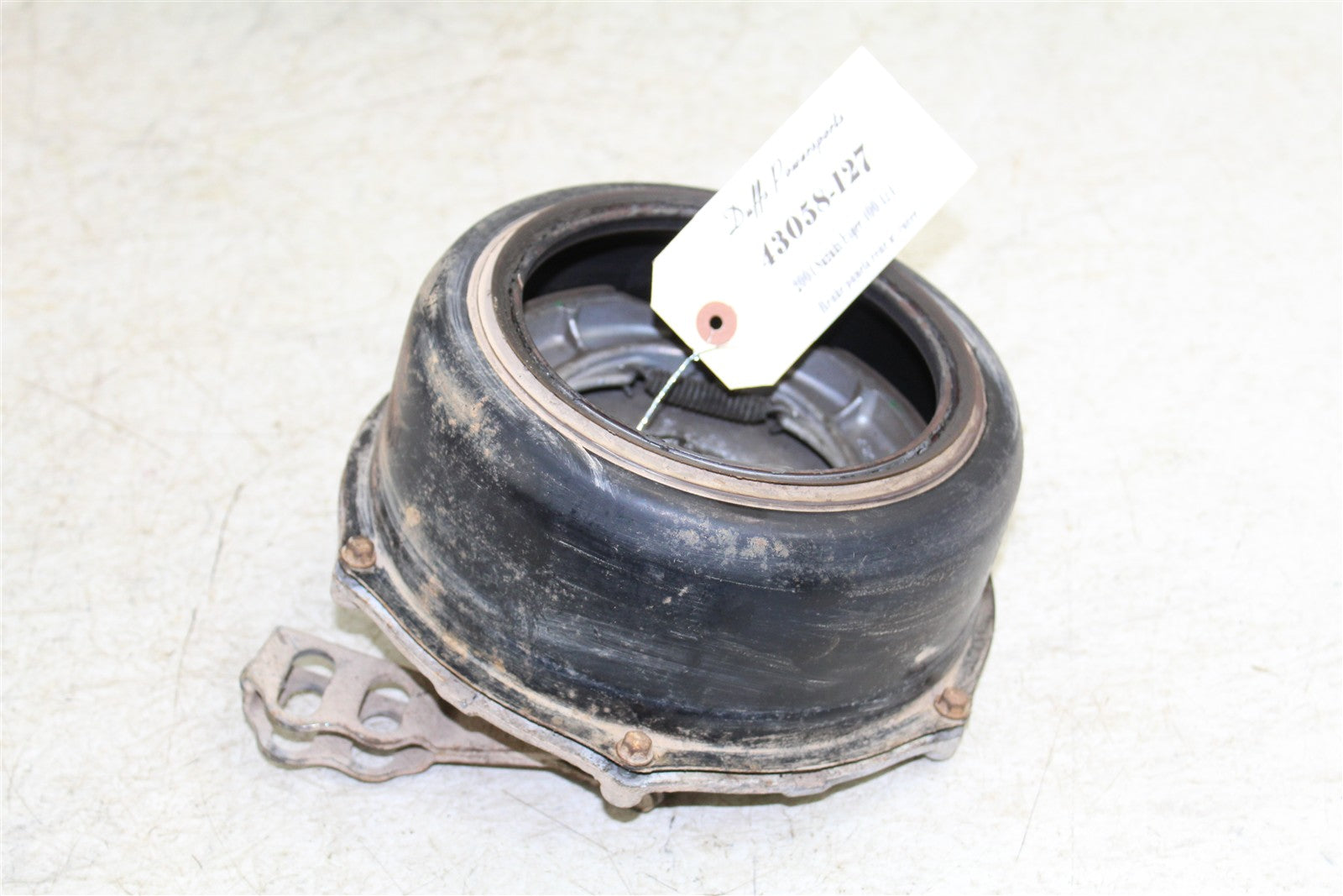 2004 Suzuki Eiger 400 4x4 Rear Brake Drum Backing Plate Panel Hub 43058