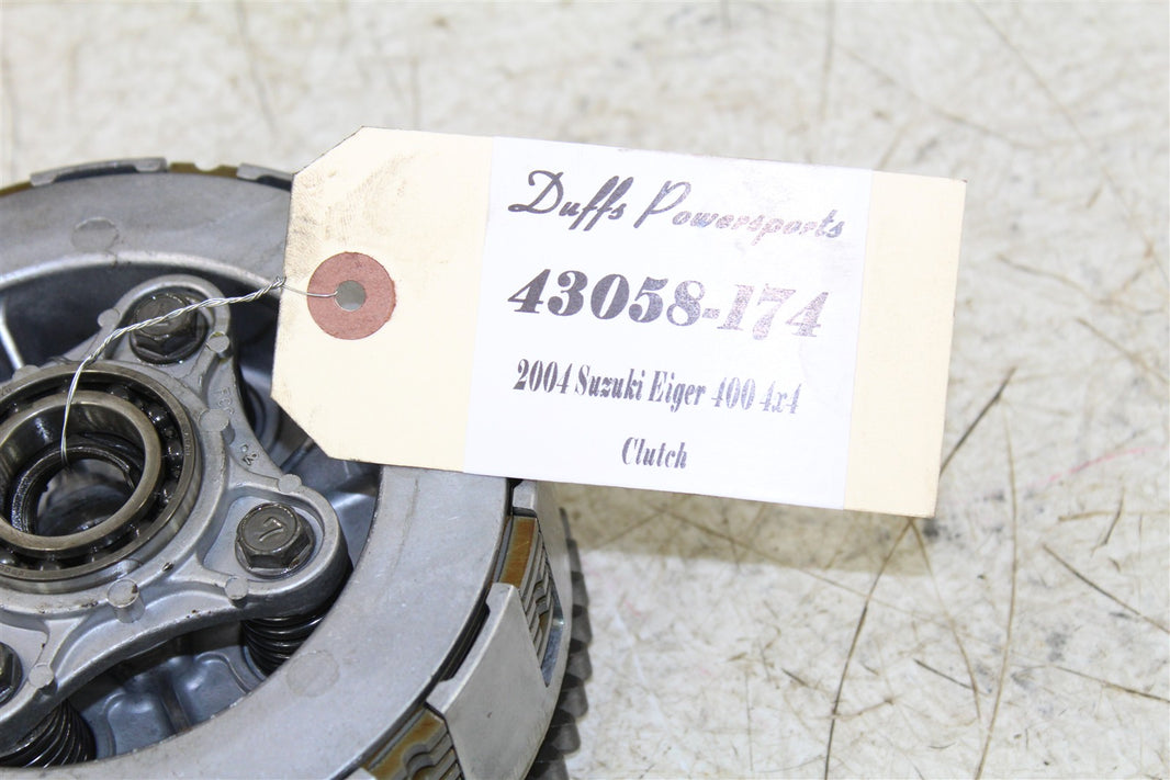 2004 Suzuki Eiger 400 4x4 Clutch Basket Inner Hub Pressure Plate 43058