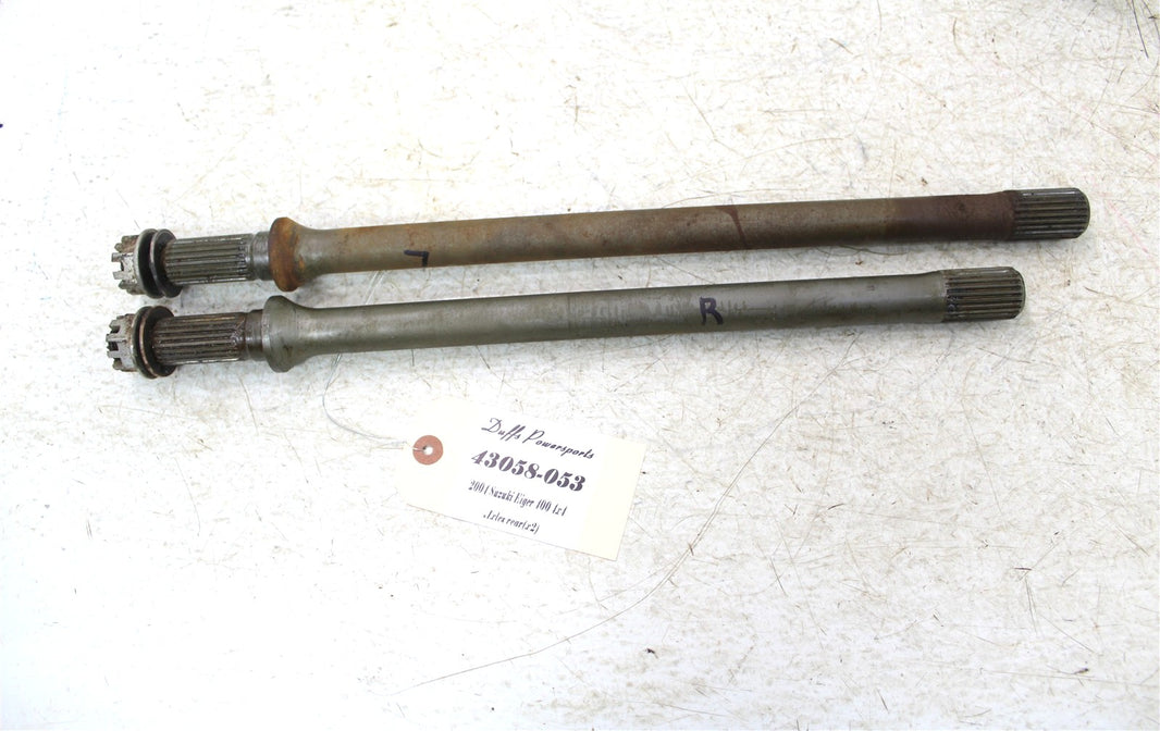 2004 Suzuki Eiger 400 4x4 Rear Drive Axles Left Right 43058