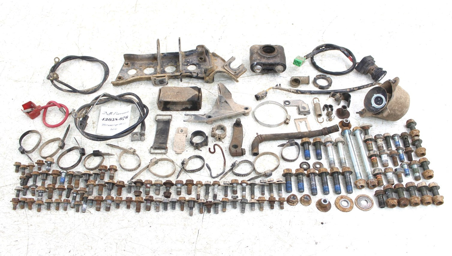 2004 Suzuki Eiger 400 4x4 Chassis Bolt Kit Hardware Wire Bracket 43058