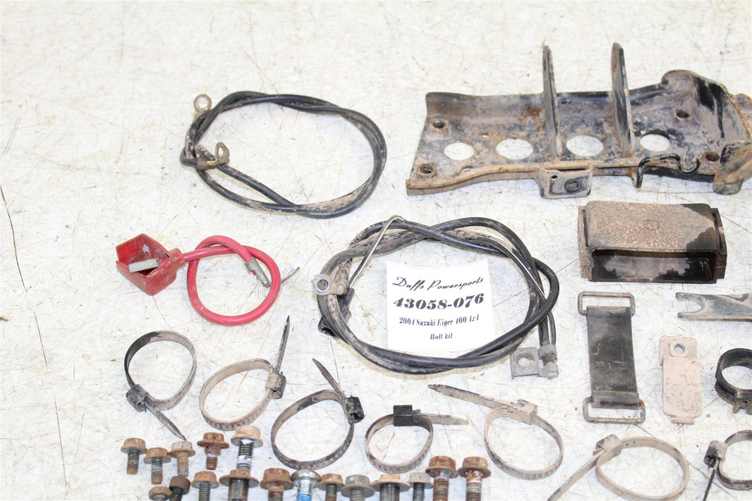 2004 Suzuki Eiger 400 4x4 Chassis Bolt Kit Hardware Wire Bracket 43058