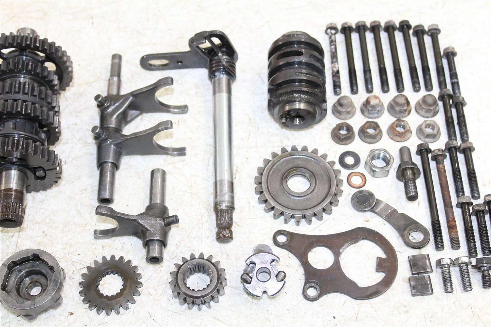 1990 Honda CR 80R Transmission Gears Shaft Shift Drum 15078