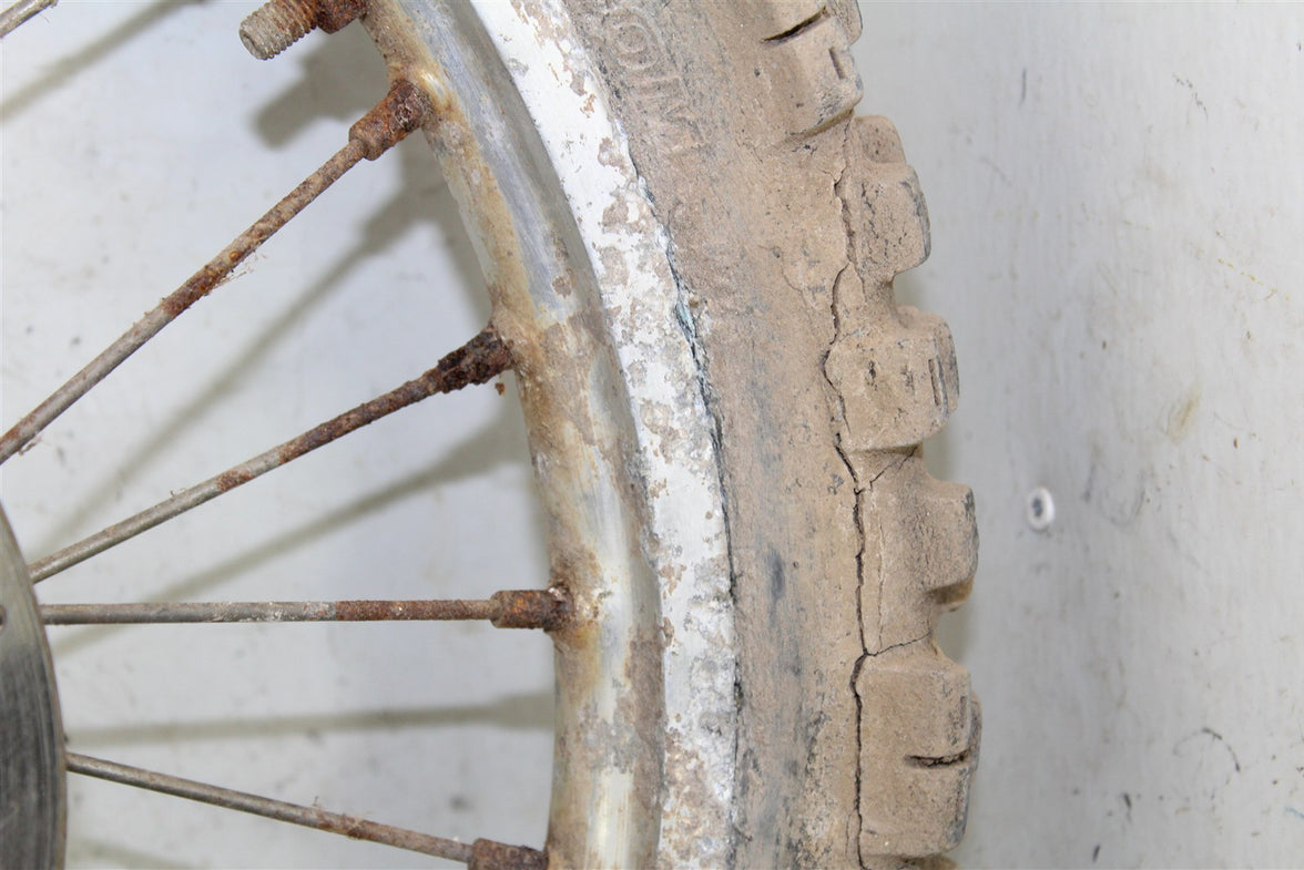 1990 Honda CR 80R Front Wheel Rim Hub w/ Brake Rotor 15078
