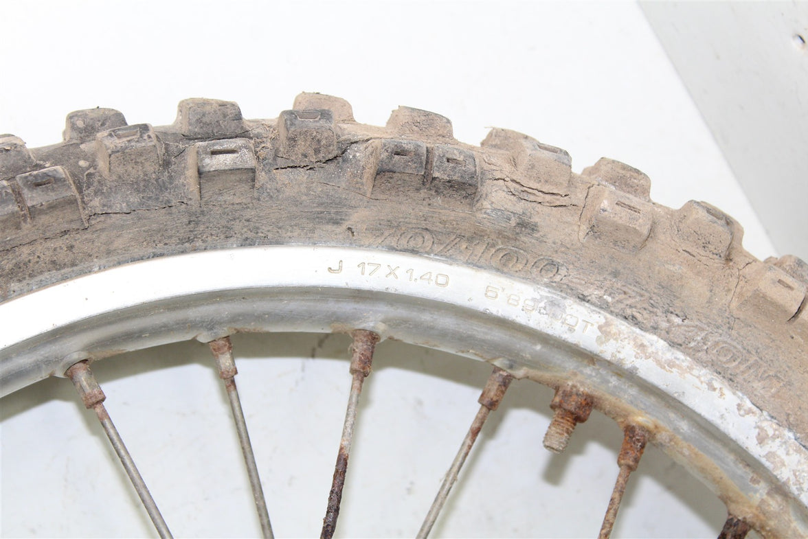 1990 Honda CR 80R Front Wheel Rim Hub w/ Brake Rotor 15078
