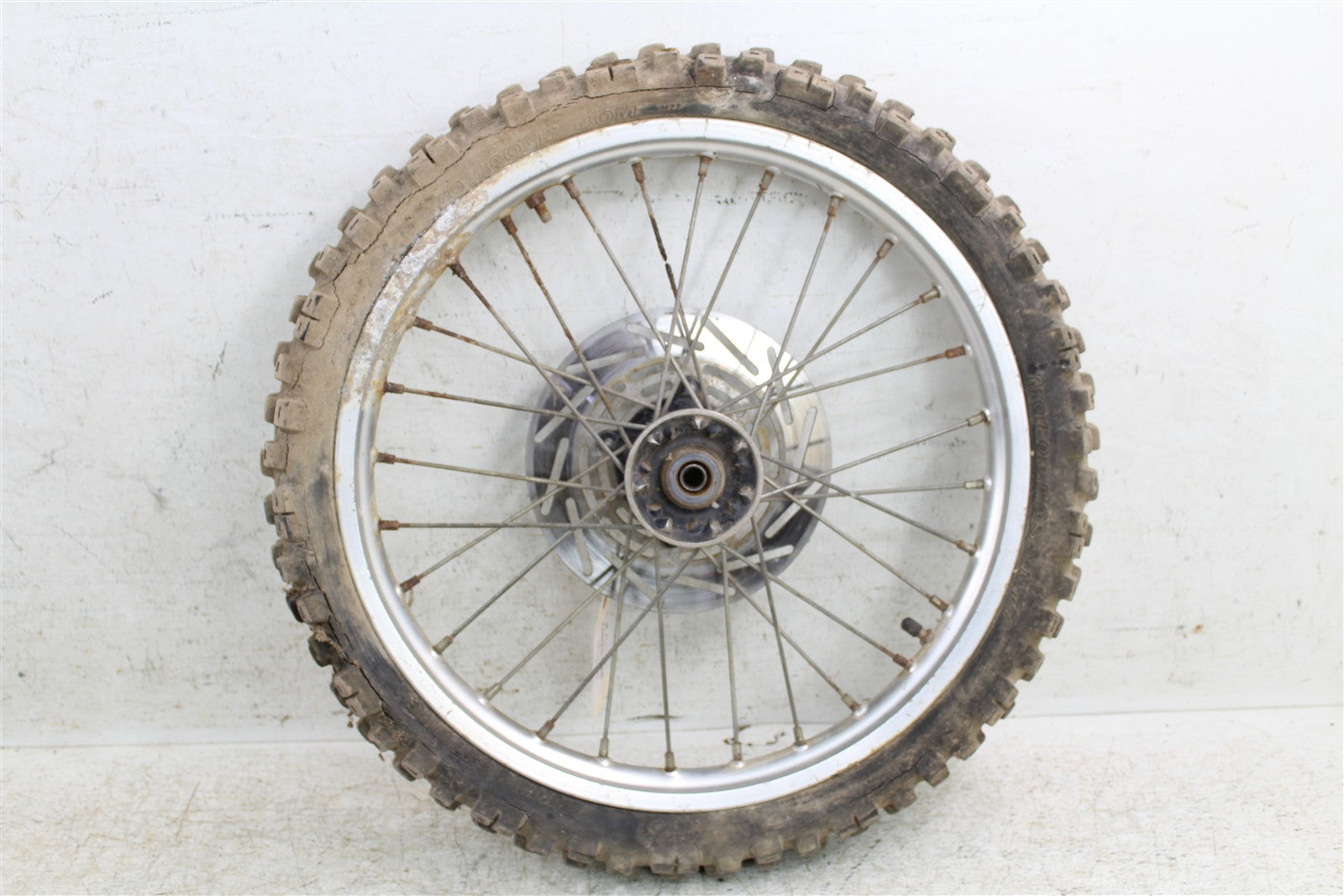 1990 Honda CR 80R Front Wheel Rim Hub w/ Brake Rotor 15078