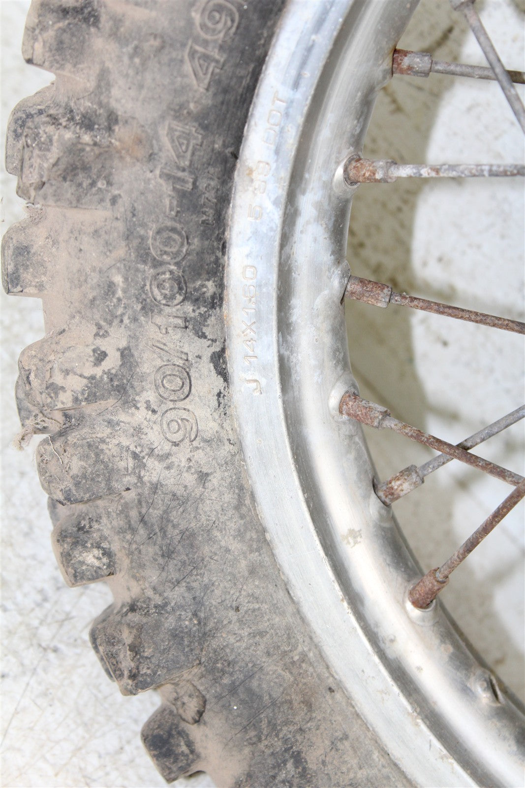 1990 Honda CR 80R Rear Wheel Rim Hub 15078