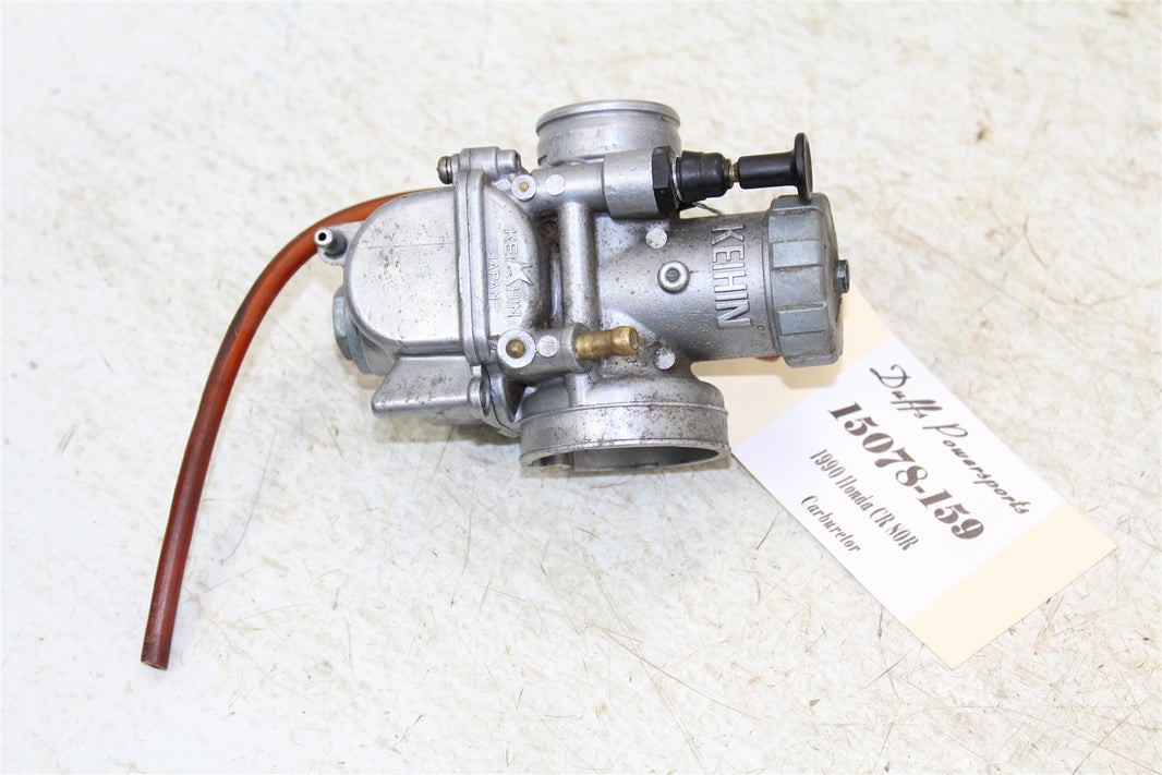 1990 Honda CR 80R Keihin Carburetor Carb Fuel Intake Bowl Jets 15078