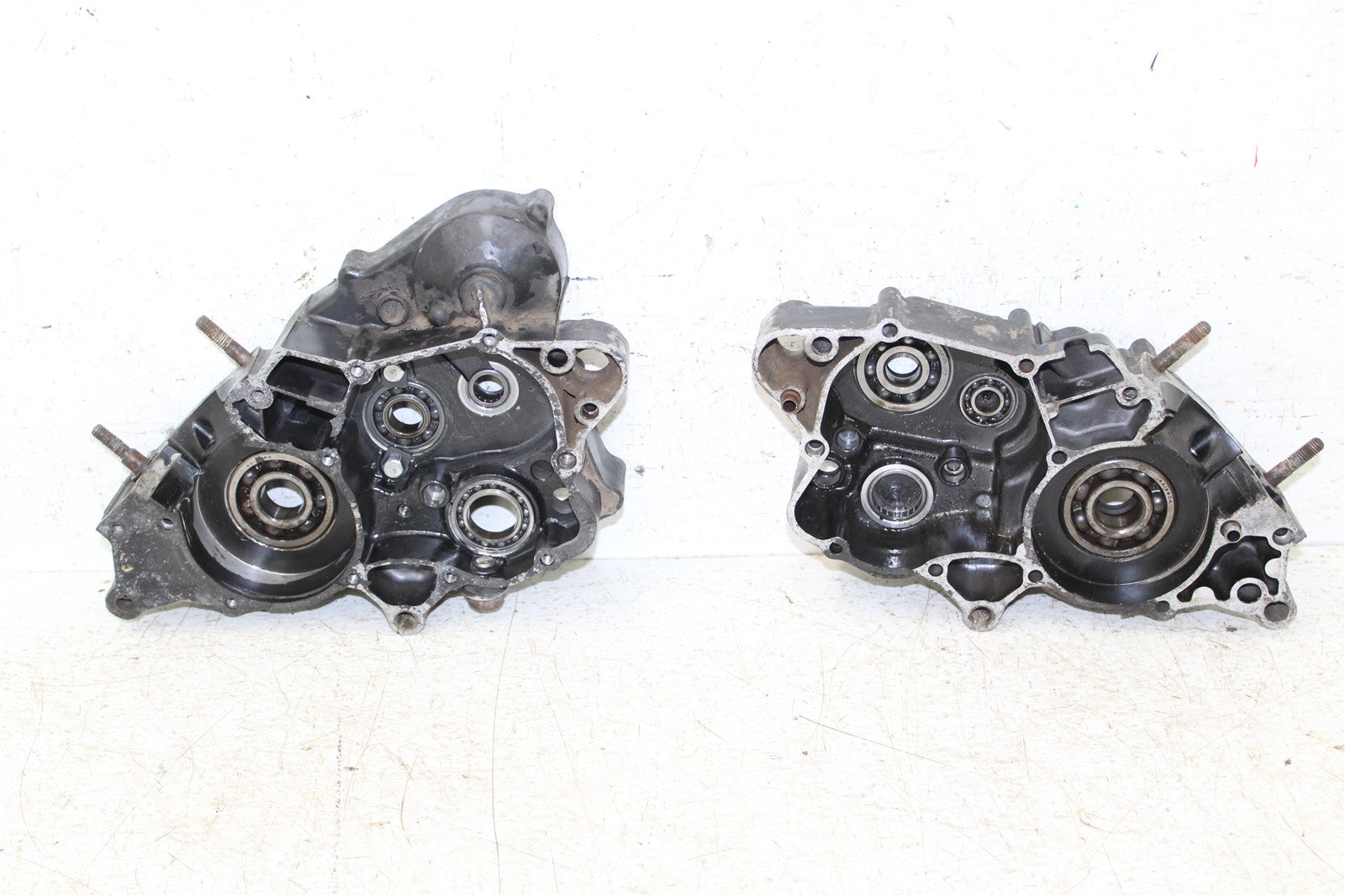 1990 Honda CR 80R Engine Cases Crankcase Motor Left Right 15078