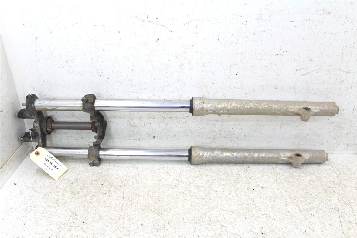 1990 Honda CR 80R Fork Tubes Front Suspension Triple Clamps 15078