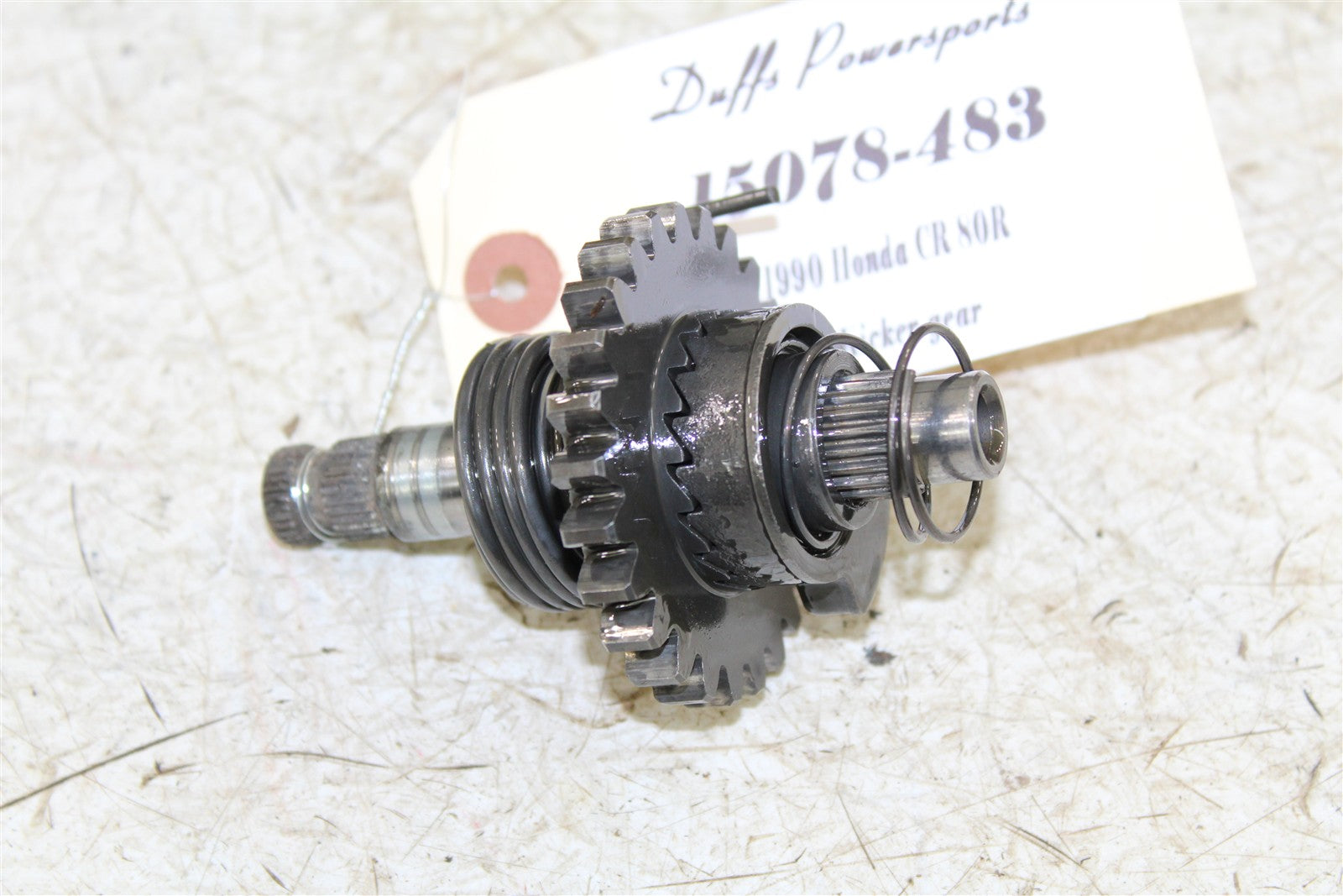 1990 Honda CR 80R Kick Start Shaft Spring Kicker Gear 15078