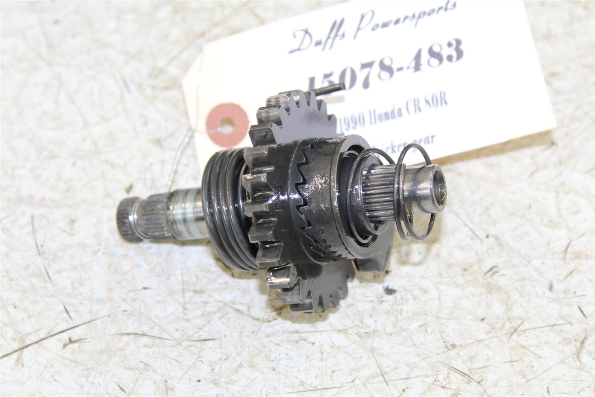 1990 Honda CR 80R Kick Start Shaft Spring Kicker Gear 15078