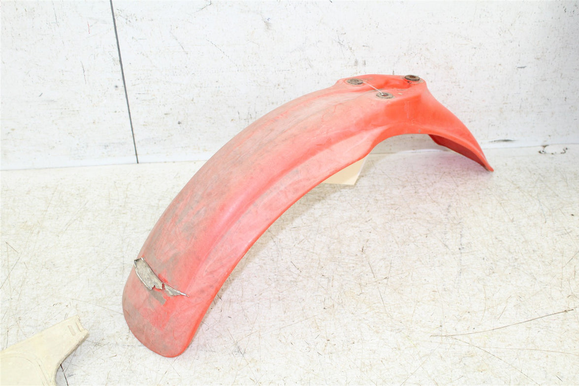 1990 Honda CR 80R Front Fender Plastic & Number Plate 15078