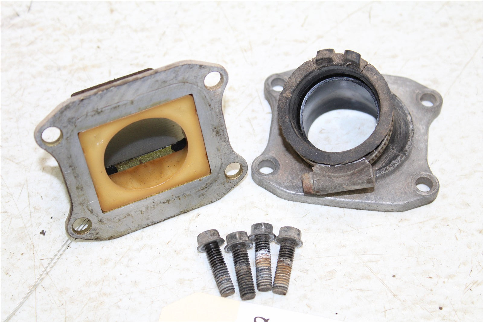 1990 Honda CR 80R Reed Cage Block w/ Intake Manifold 15078