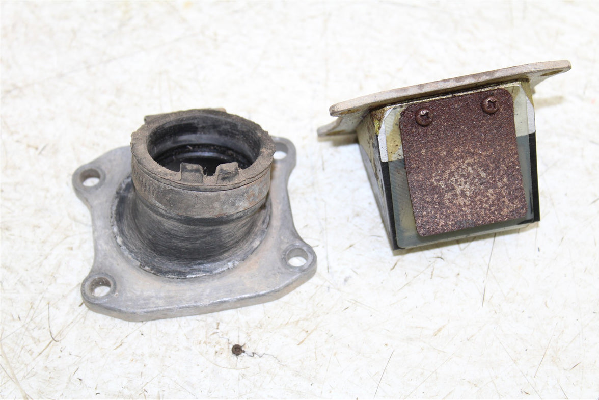 1990 Honda CR 80R Reed Cage Block w/ Intake Manifold 15078