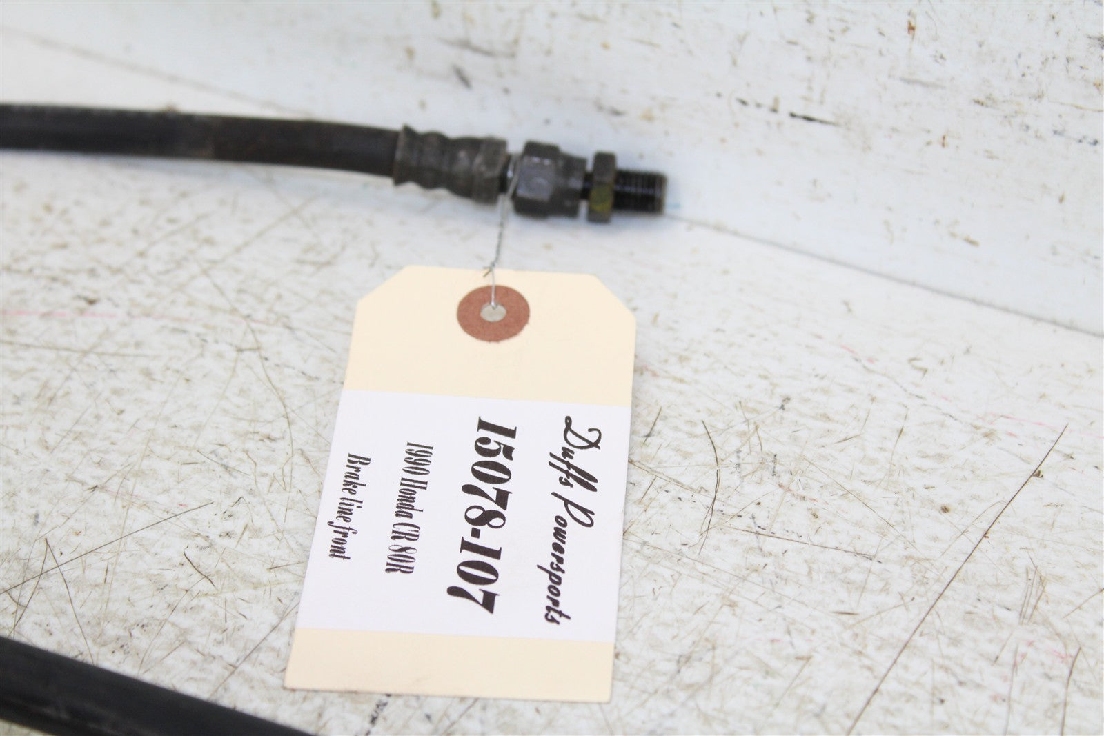 1990 Honda CR 80R Front Brake Hose Line 15078