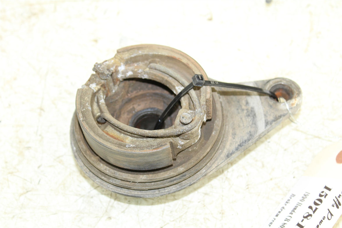 1990 Honda CR 80R Rear Brake Drum Plate Panel Shoes Mount 15078