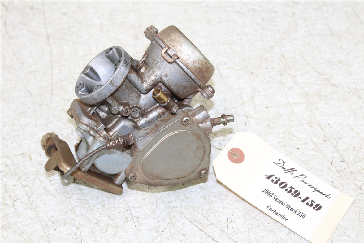 2003 Suzuki Ozark 250 Mikuni Carburetor Carb Fuel Intake 43059