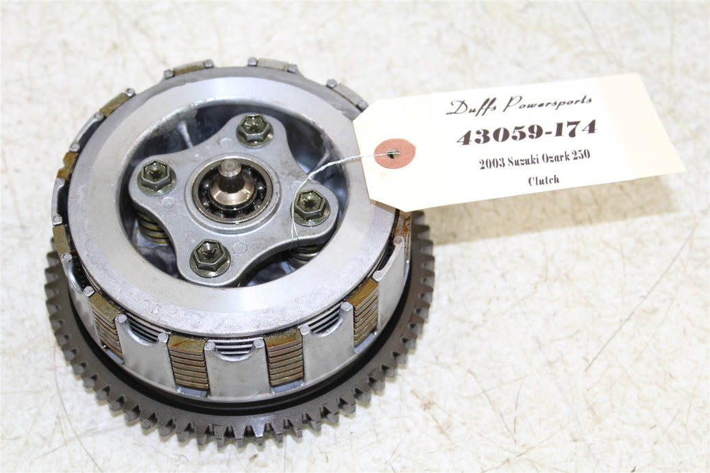 2003 Suzuki Ozark 250 Clutch Basket Inner Hub Pressure Plate 43059